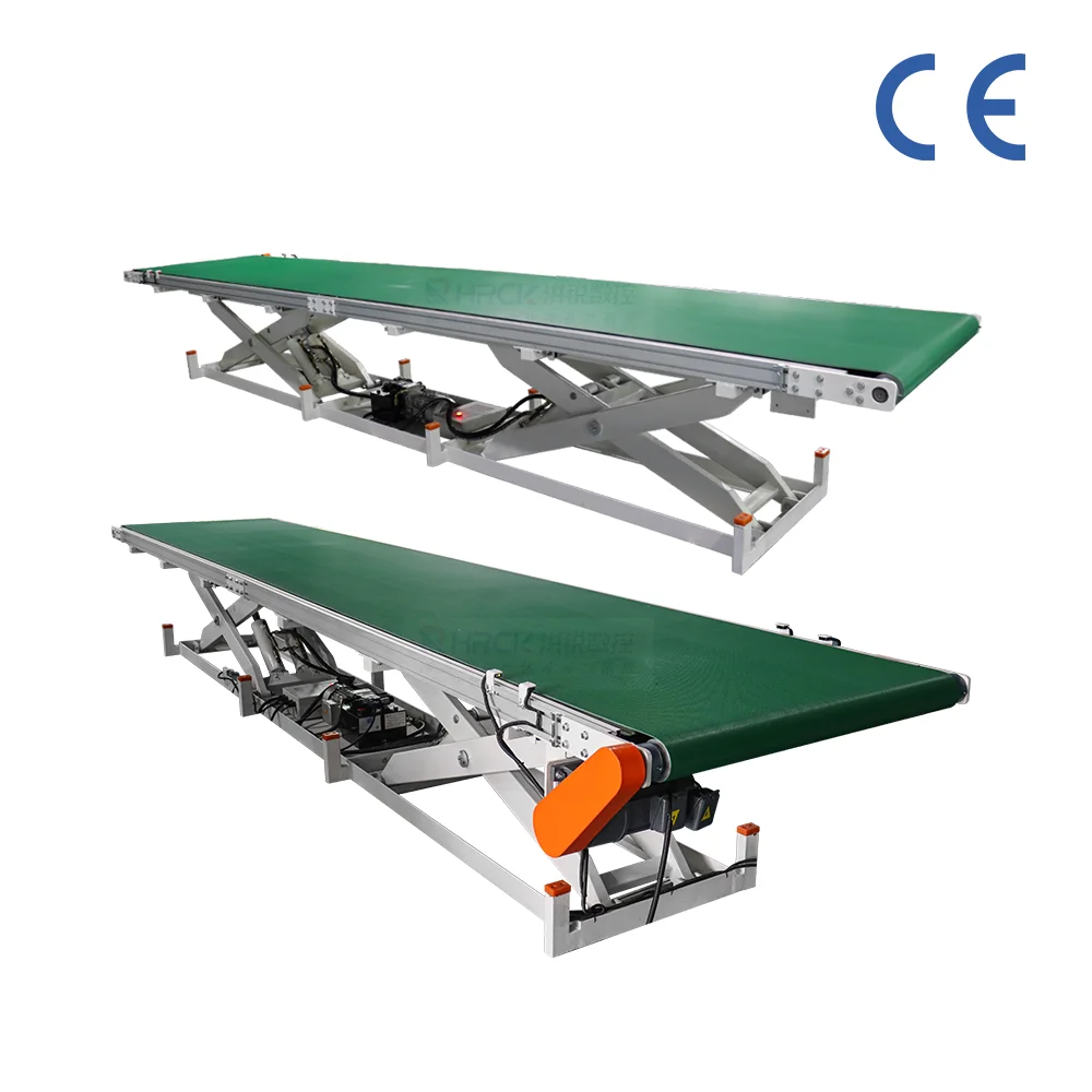 Lifting table belt type hydraulic mobile platform scissor type lifting table