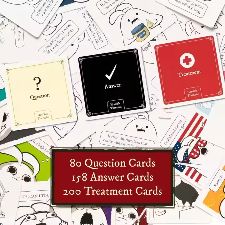 2025 Exploding Kittens Horrible Therapist: Base Edition 15 Minutes to Play Comic Building Game Party Game Family Game Night Card
