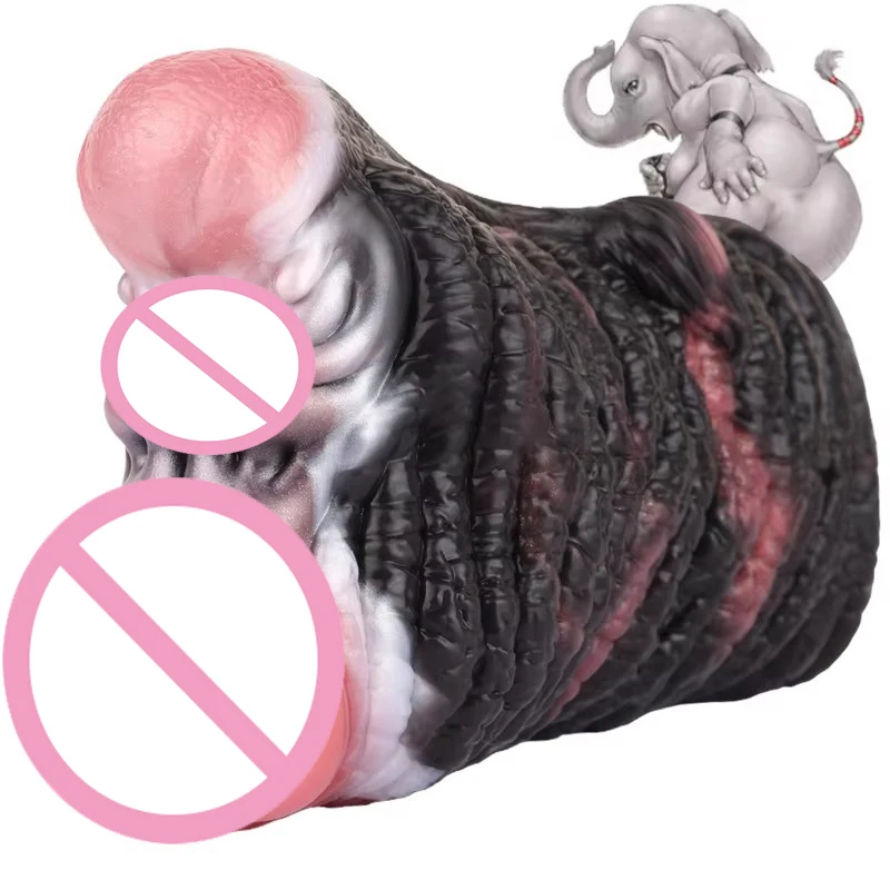 fantasy male masturbators Fantasy Masturbator Horse Pussy Pocket Silicone Vaginal Cup for Men Dual  Channel