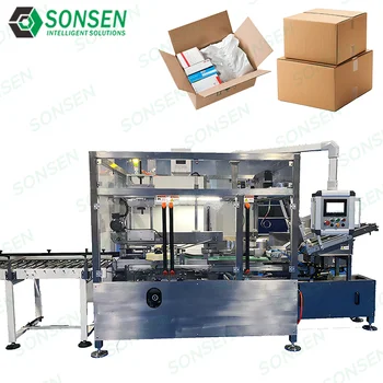 Fully Automatic Cardboard Box Folding Packing Machine Integrated Opening And Sealing Machine Small Enterprise Packaging Machine