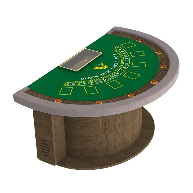 YH 7 мест полукруглый эксклюзивный черный Джек покерные столы настольные карты производители казино