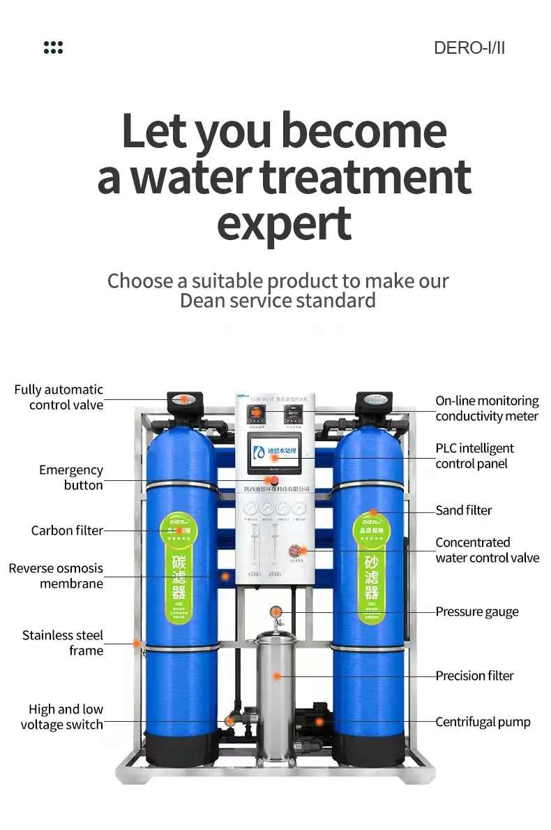 Pure Mineral Drinking Water Reverse Osmosis System Purifying Filters