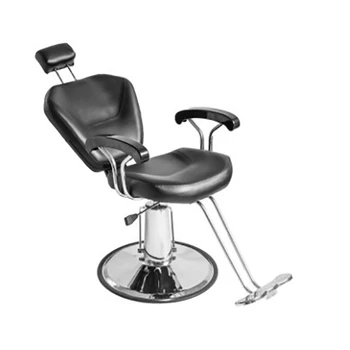 Foshan Manufactory Barber Station Salon Furniture Back Headrest Adjustable Cheap Barber Chair For Salon Hairdressing