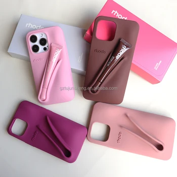 New Fashion Design Lip Gloss Phone Case For iPhone 15 pro max 14 13  Rhode 3D Silicone Lip Balm Anti Fall Protect Cover