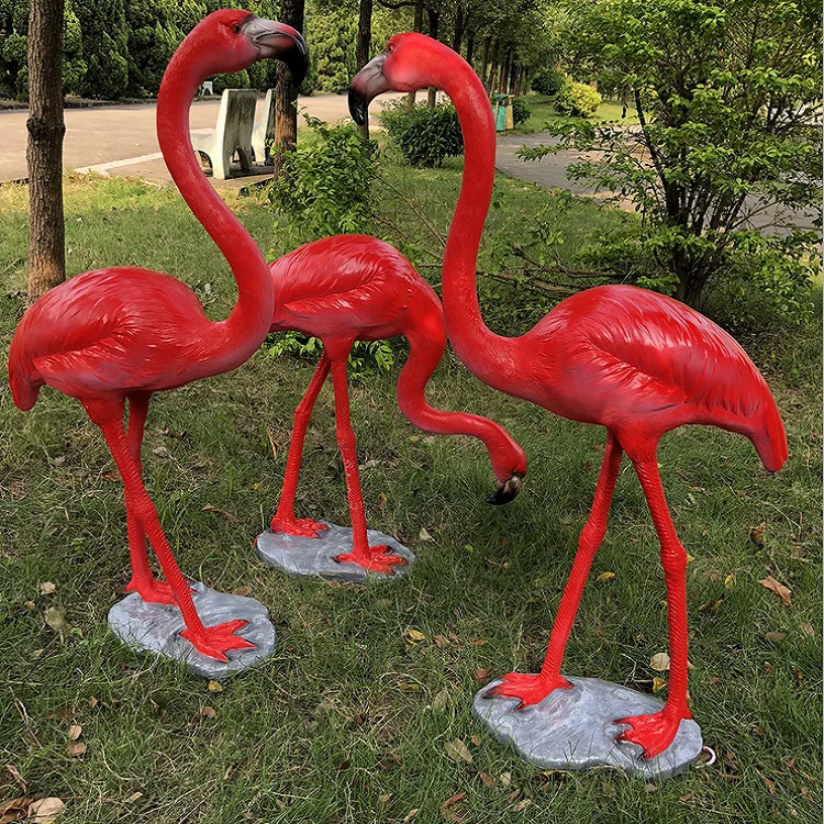 Flamant Rose Plastique Durable Accessoire Décoration Miniature Moguri Lot De 50 Mini Flamants Roses Résine - Décoration Luminescente - 1.38x1.5cm Nain De Jardin Doigt D'honneur Décoration Bureau Jardin Mignon
