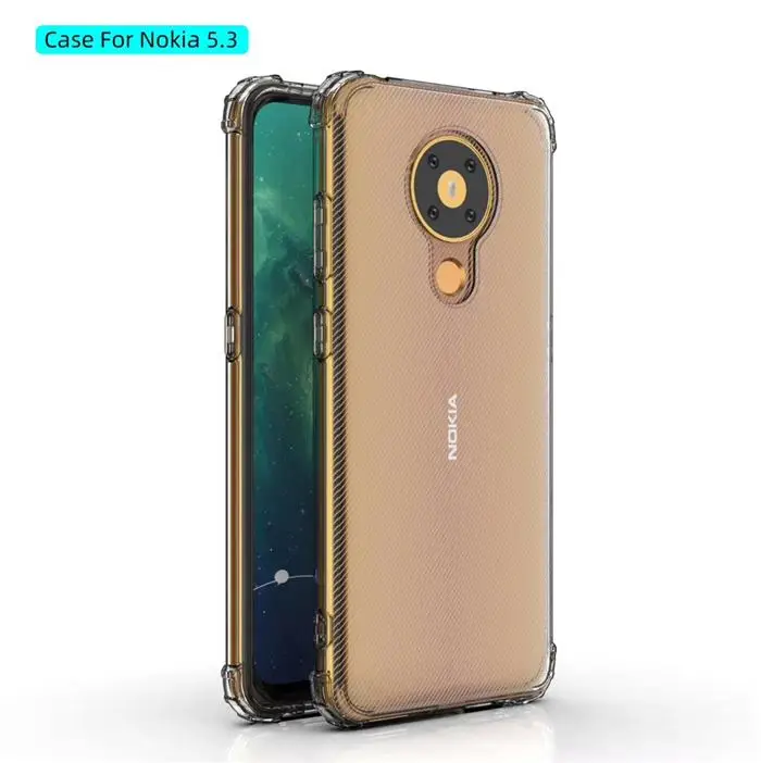 Case Untuk Nokia 5 3 Mobile Phone Case Anti Knock Jelas Lembut Tpu Gel Cover Kualitas Handal Dengan Empat Sudut Shockproof Buy Bening Tpu Case Case Untuk Nokia 5 3 Anti Shock Case Product On