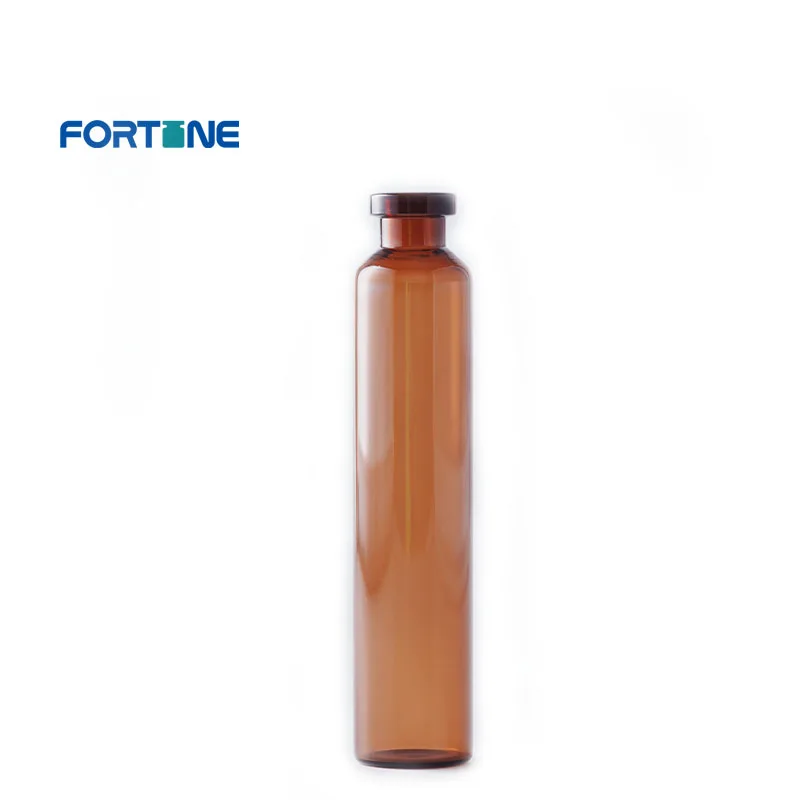 Fortune Pharmaceutical 10ml 20ml 30ml 50ml 100ml  Amber Sterile Injection Glass Vials