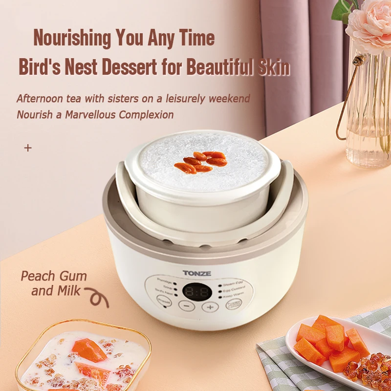 Latest Design Electric Cookware With Ceramic Cup Stewing Pot Can Be