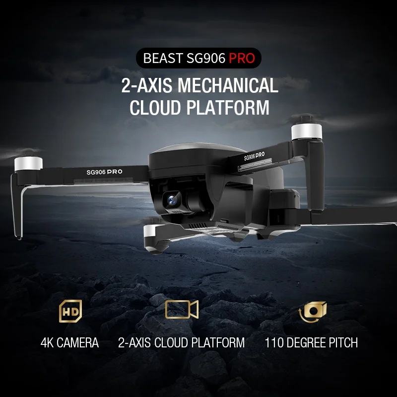 
Квадрокоптер APEX SG906 PRO с бесщеточным Мотором и камерой 4k hd и gps 