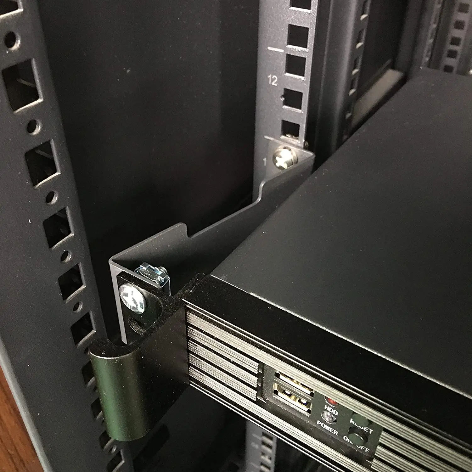 19-inch 2U Black Rack Chassis Shell - Industrial CNC Aluminum
