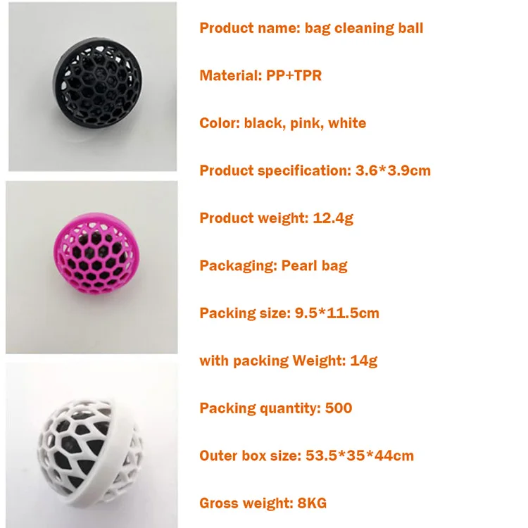 Hot Sale Durable Backpack Cleaning Ball Reusable Sauberkugel Purse