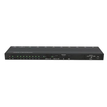 1X8 4K HD Splitter Multiple Built-In Edid Settings Can Be Selected Can Turn On/Off the Monitor and Adjust Its Volume