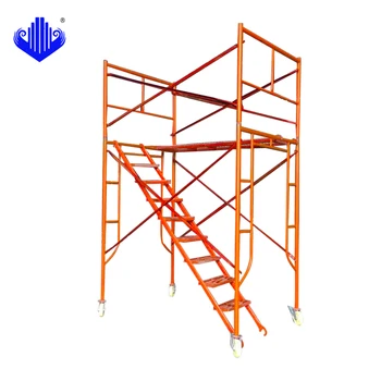 metal walk thru steel scaffold frame easy assemble mobile scaffolding