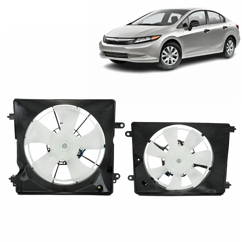 OEM, venta al por mayor, piezas de automóviles, nuevo condensador de CA, aire acondicionado, ventilador de refrigeración de radiador para Honda Civic 2012 2013 2014 2015