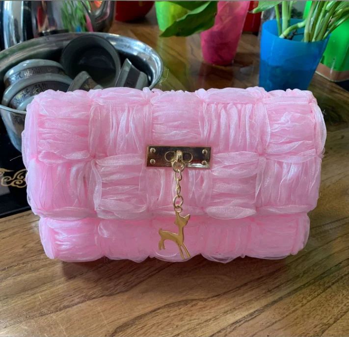 Canvas Plastic Bag With Ribbon Knit Sew Plastic Canvas Mesh Sheet