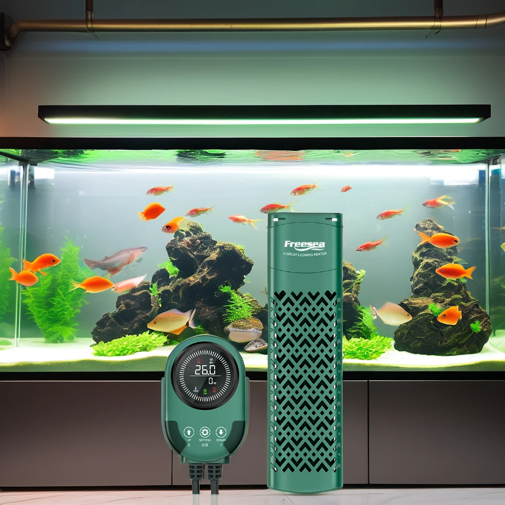 Freesea 50W-1200W Aquarium Heater Removable Glass PTC Cut-Off Water Heater for Turtle Fish Tank for 1000W 800W 500W 300W 200W