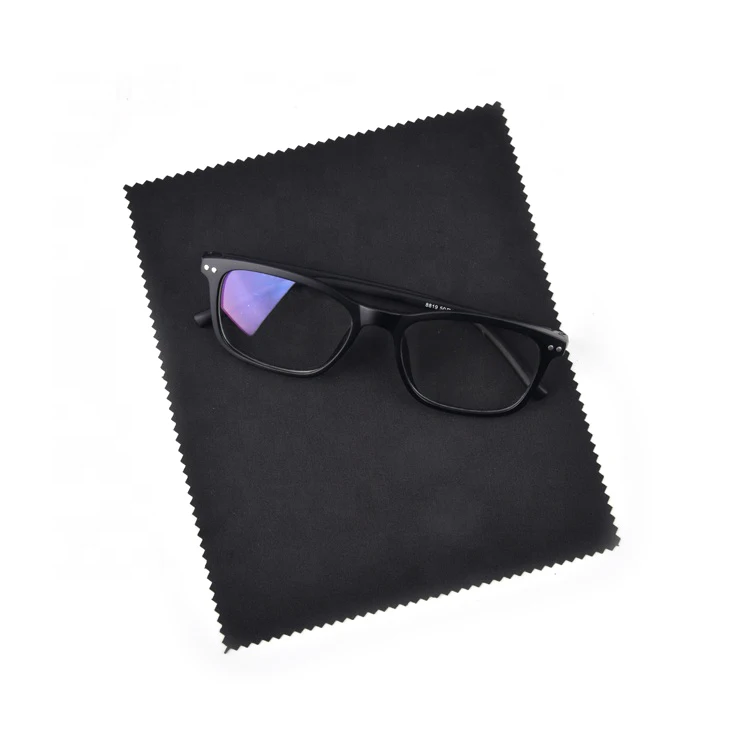 Jayqi Rts Custom Logo Gray Blue White Black Microfiber Glasses Cleaning