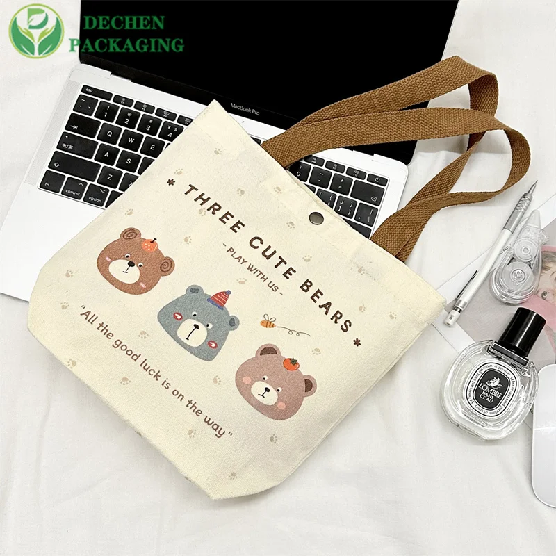 Bolso de lienzo negro Bolsos de lienzo personalizados