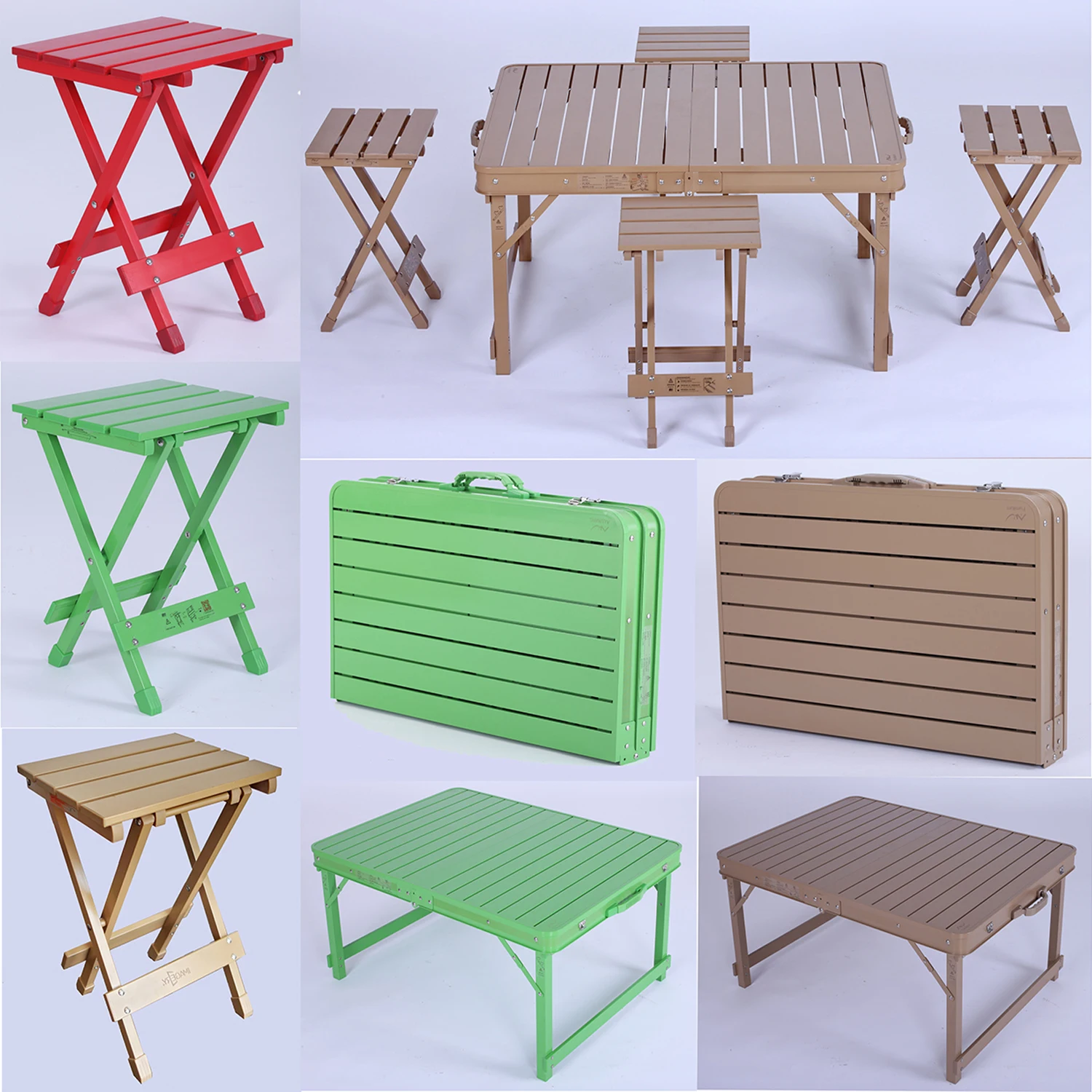 Modern Foldable Aluminum Outdoor Folding Bbq Camping Table And Chair