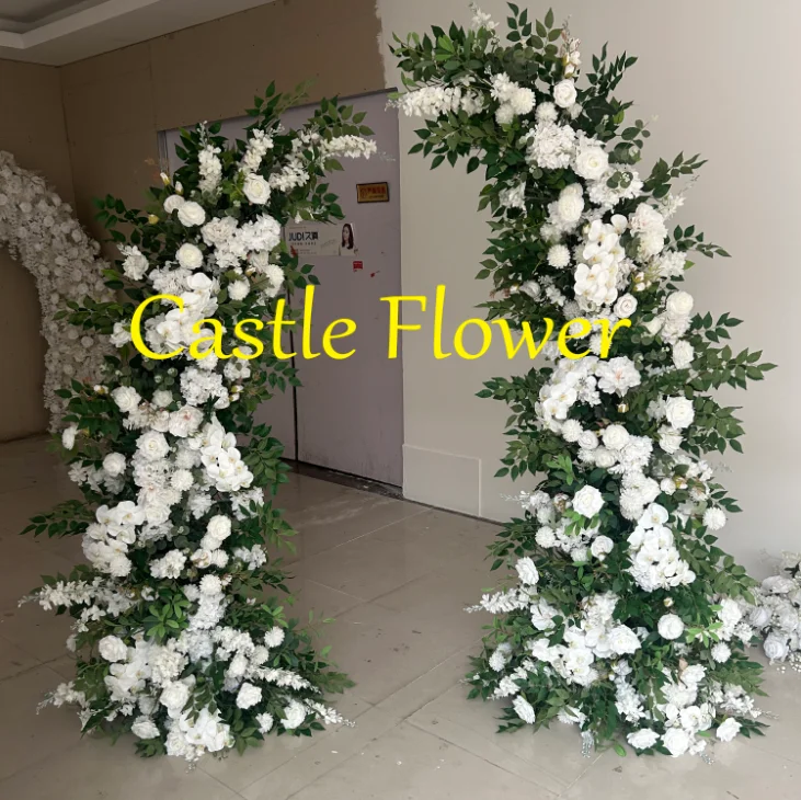 M-A12ホットセール卸売スリックフラワーアーチ背景丸型