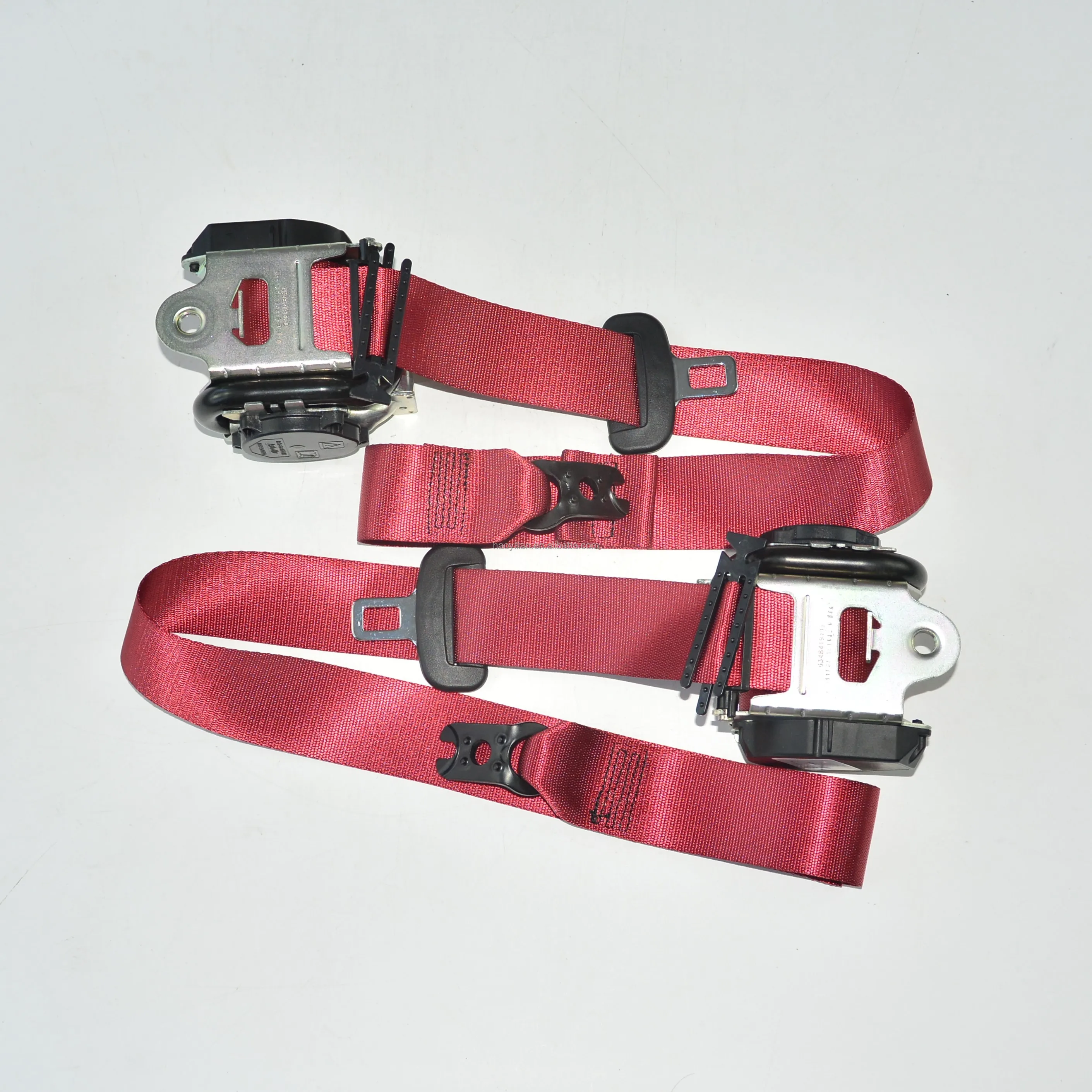 Red Racing Front 3 Point Safety Adjustable Van Car Auto Seat Lap Belt Universal Red Racing Front 3 Point Safety Adjustable Van Car Auto Seat Lap Belt Universal