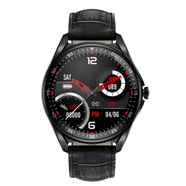 Full Touch Screen Round Smart Watch E16 Ip67 Waterproof Blood Pressure Heart Rate GPS Tracking Phone Call Smartwatch