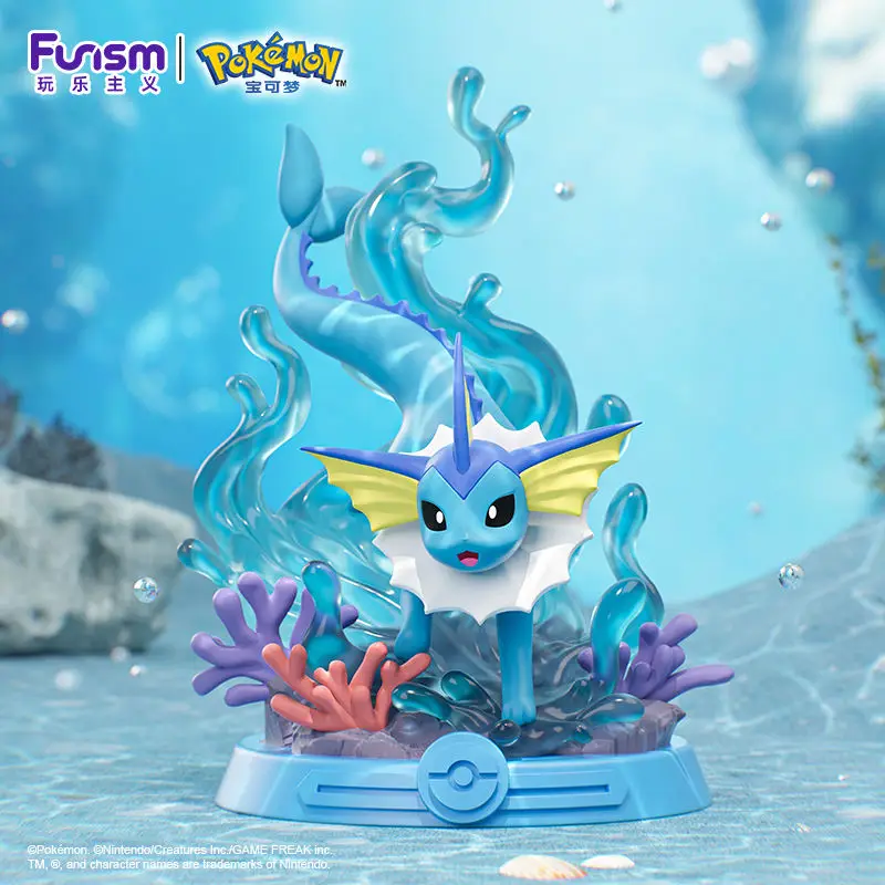 PQ Pokemoned Card Display Let's Go Eevee Pokemoned Eevee Action Figure Resin Statue Heroes Booster Box Adventurer Collection