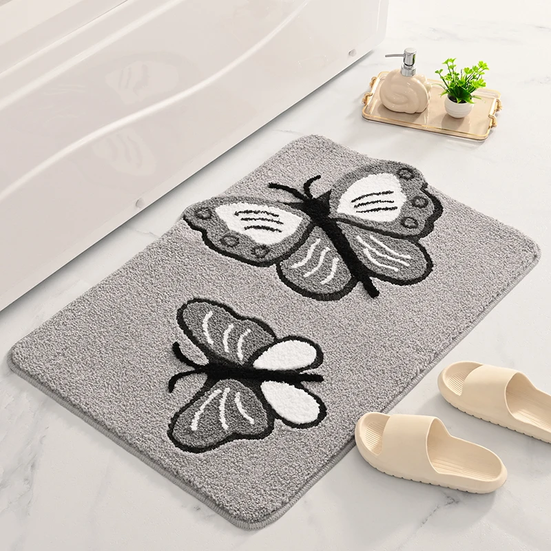  Best Selling Supplier Bathroom Washable Comfortable Anti Skid Mat Soft Shaggy Absorbent Water Microfiber Bath Mats