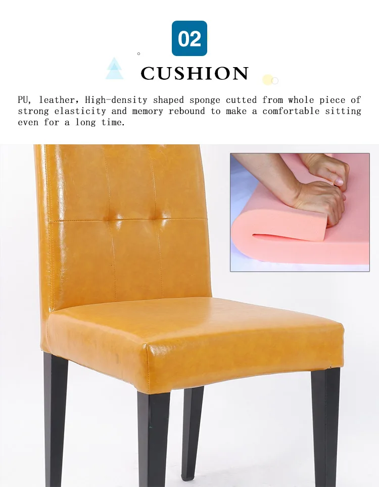 upholstered leather dining chair kitchen chair