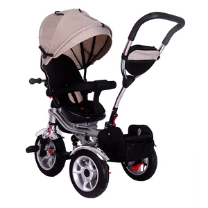 High Quality 3-in-1 Baby Tricycle with Canopy Plastic Material