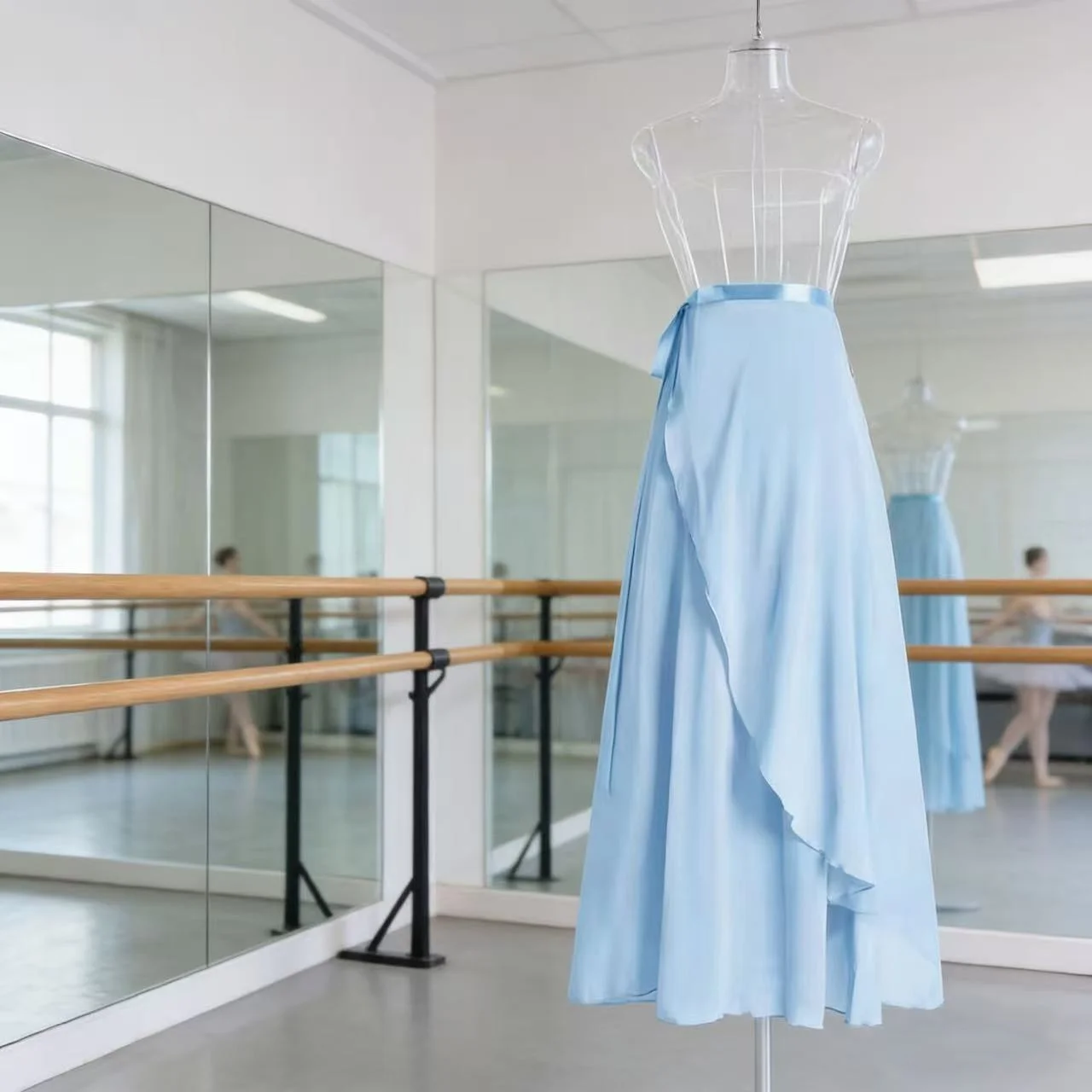 Blue Long Ballet Dress Chiffon Flowy Warp Skirt Perfect for Ballerina Class  Performance and Casual Wear Studio Dancing| Alibaba.com