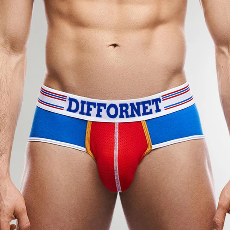 Mens Briefs Underwear Boxer Stretch Cotton Custom Logo Sexy Underwear