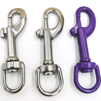 Rockible Lot De 4 Mousquetons Pivotants En Laiton - 78mm - Pince à Ressort Pour Harnais Et Kayak
