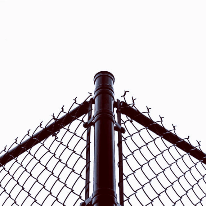 Pvc Coated Chain Link Iron Wire Mesh Fence Post / 6ft 7ft8ft Galvanized Diamond Mesh Wire Fencing Tortoise Fence