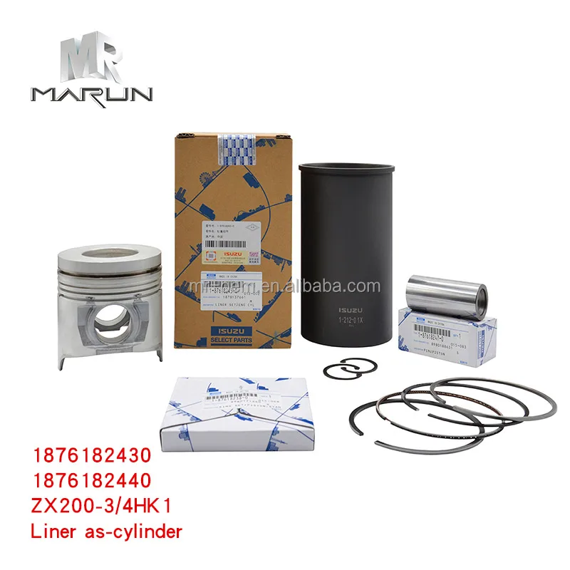 1876182430 1-87618238-0 1878137660 Liner Kit Liner Set for ZX200-3 ZX330-3 4HK1Excavator Diesel Engine Parts Isp Brand