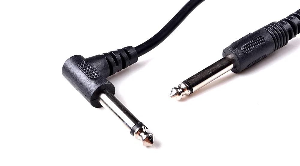 Аксессуары для инструментов Черный гитарный кабель из ПВХ