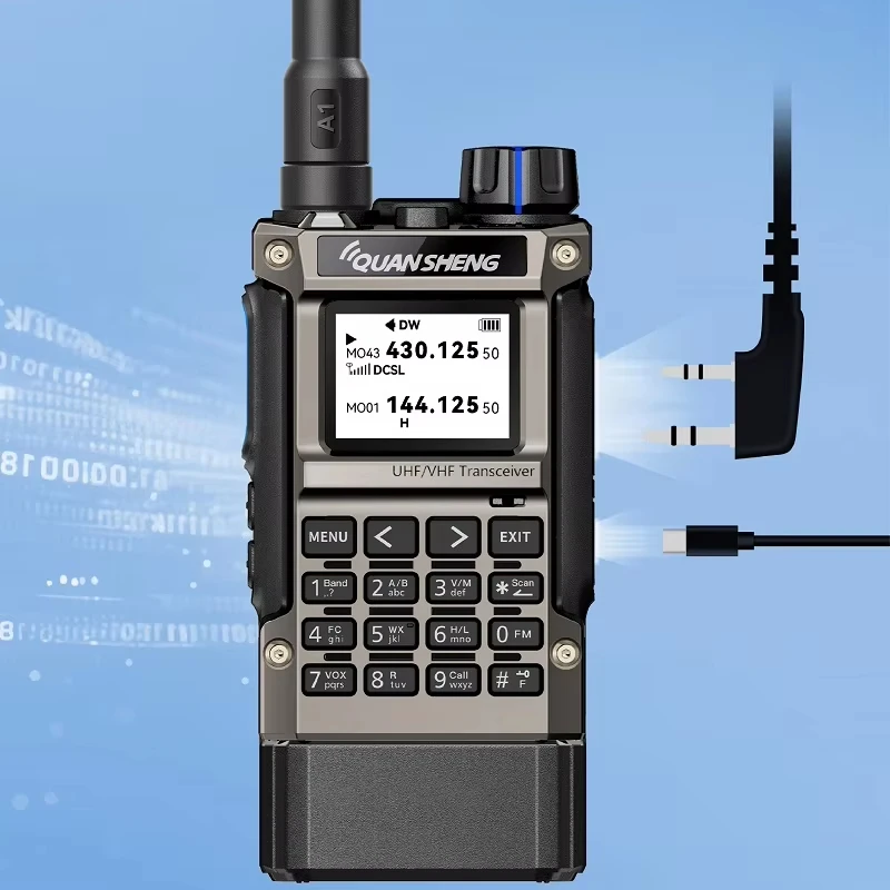 QUANSHENG UV-K1(8) アナログ無線機 2500mAhバッテリー付き