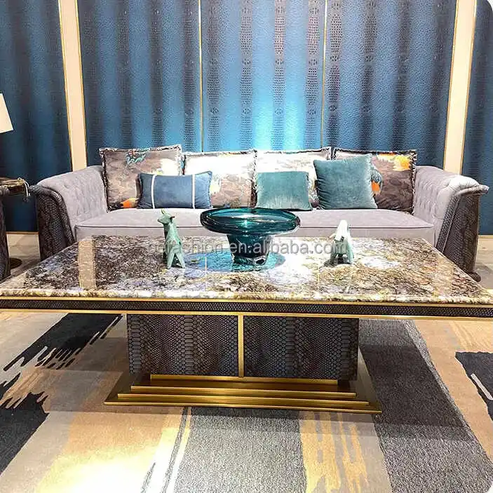 OE-FASHION Luxury Python Leather Sofa for Events & Weddings