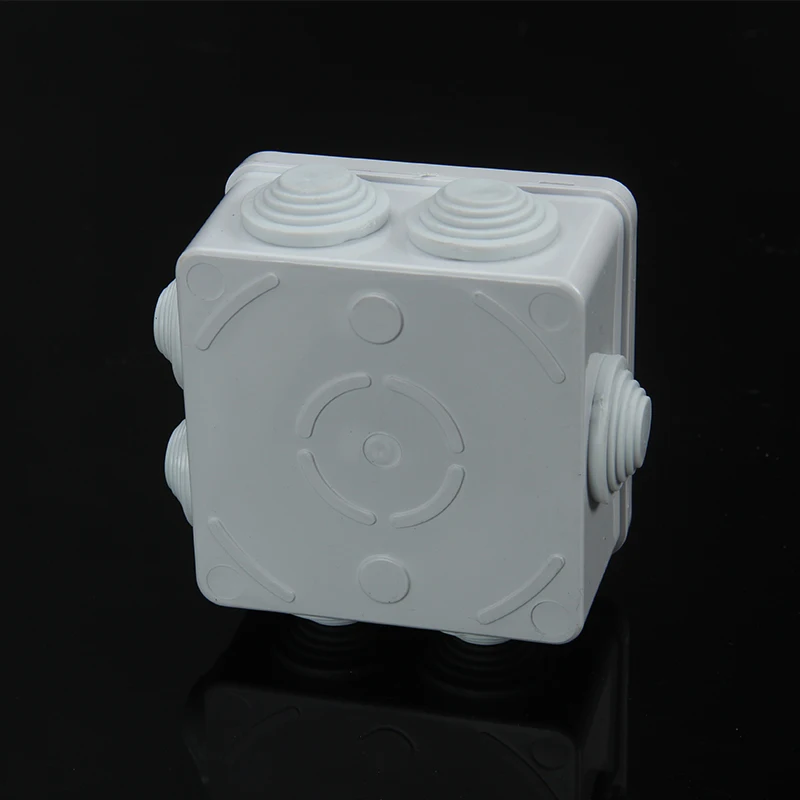 Electric connection Cable branch Power distribution 85x85x50 mm 3.4x3.4x2 inch IP55 IP65 Waterproof ABS Plastic Junction Box