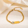 Bracelet à breloques carré blanc neige 0248