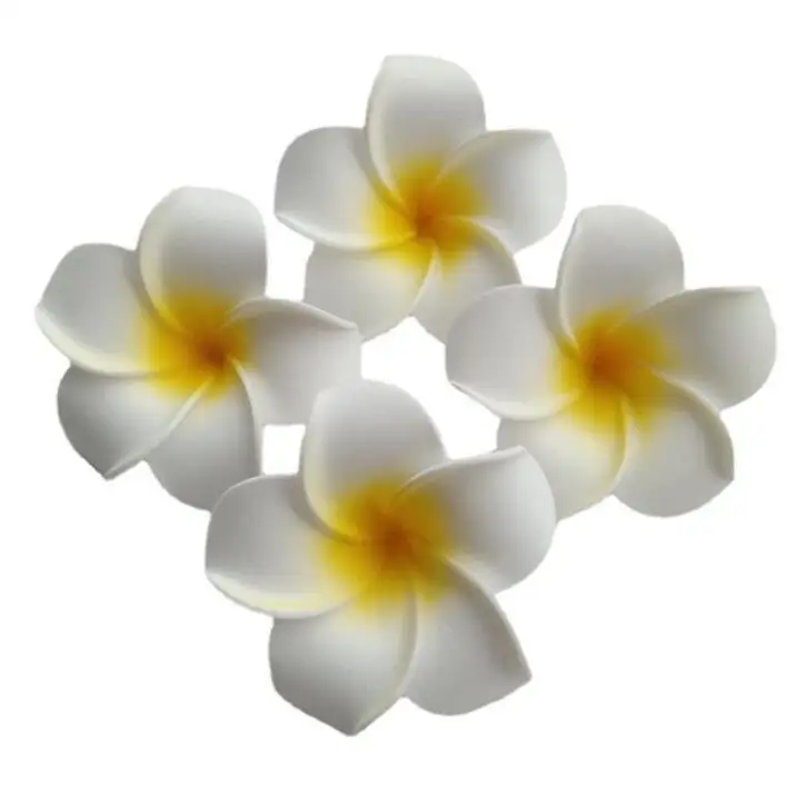 Foam Hawaiian Frangipani Artificial Plumeria Flower Petals Hair Hat