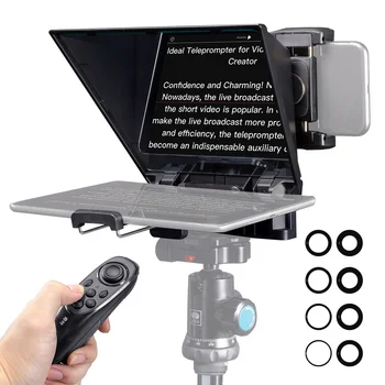 FEELWORLD TP2A Wireless Bluetooth Teleprompter for Android IOS Phones Tablets Support Wide Angle Lens Shooting OEM Service