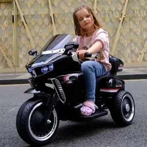 Big Size Children Electric Motorcycle Police Motorbike for Kids With 3 Wheels
