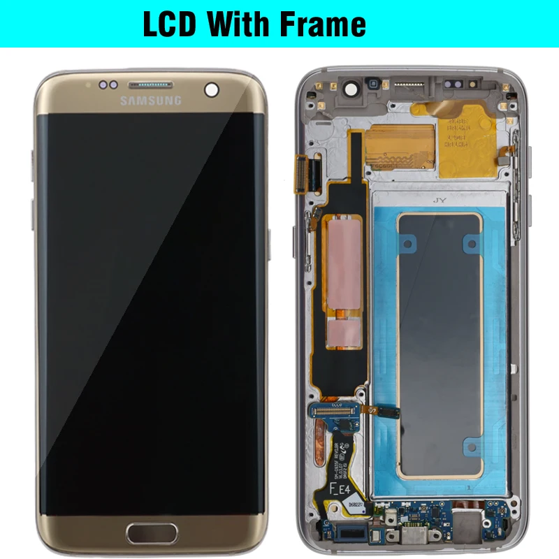 White Samsung Galaxy S7 Edge G935A AMOLED Screen Digitizer shops Frame Replacement, US