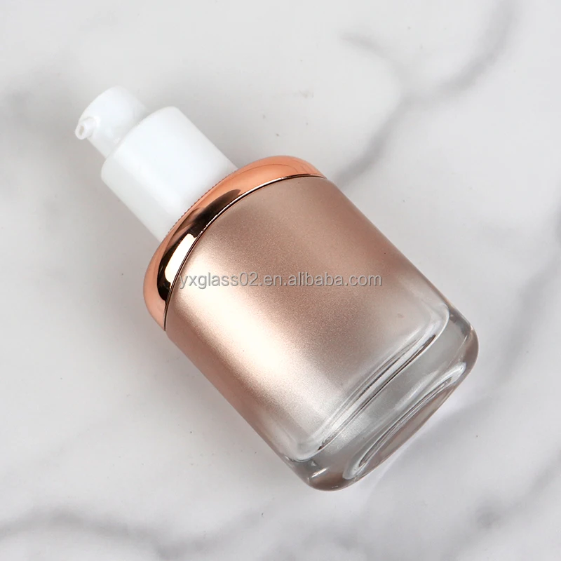 cosmetic glass bottles set 30ml 50ml 100ml 120ml Glass Set cosmetic jar glass cosmetic packaging supplier