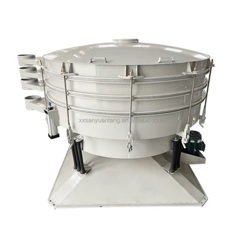 Round Tumbler Vibrating Separator Ceramic Powder Circular Vibrating Screen  Flour Tumbler Sieve Sifting Machine