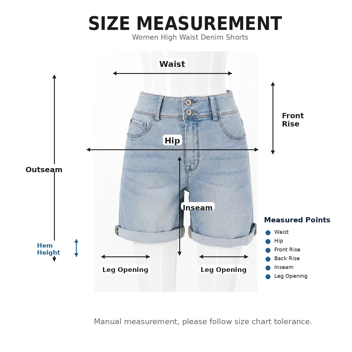 Size measurements