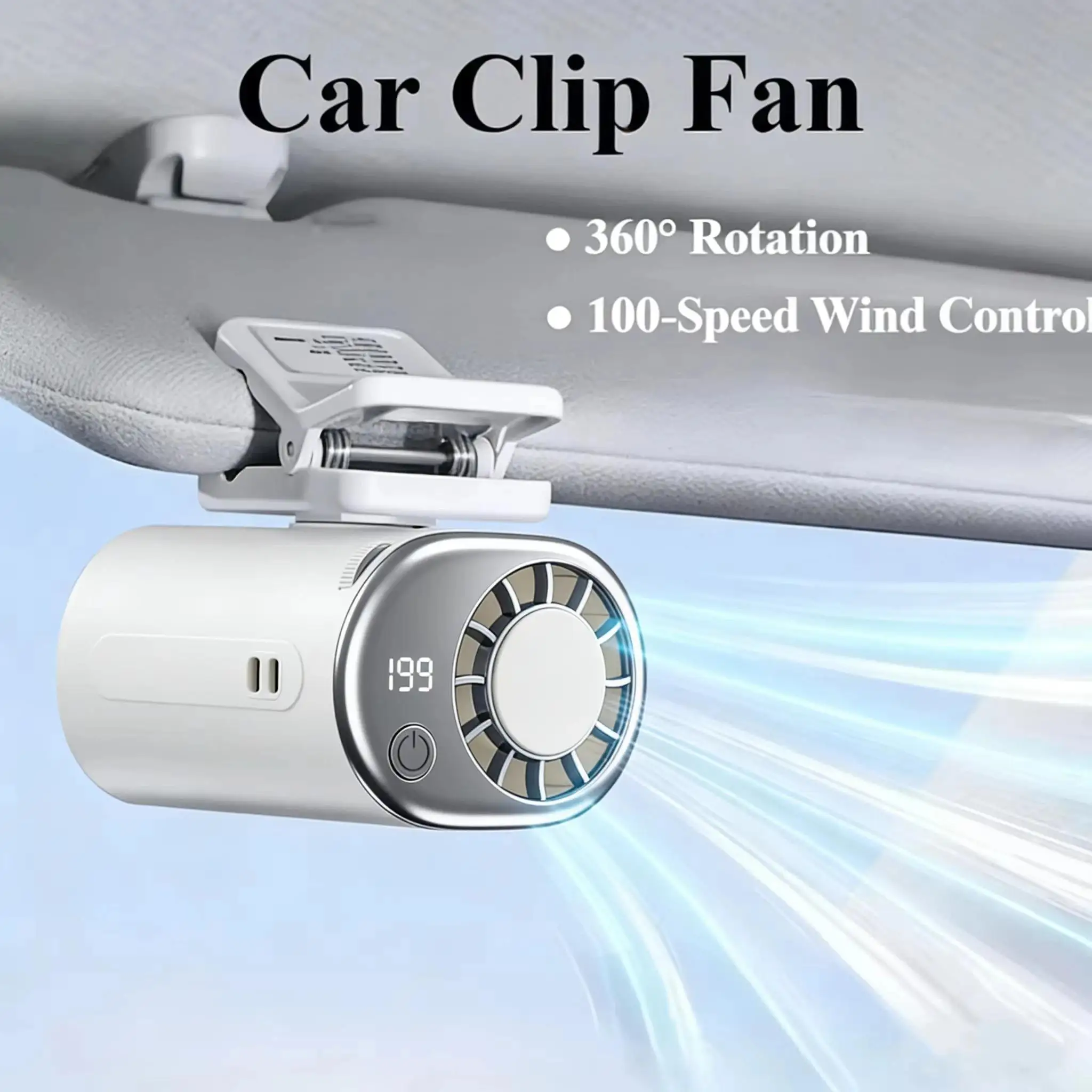 Stroller Clip Fan, 2in1, Portable, 199, 360° - detail 14