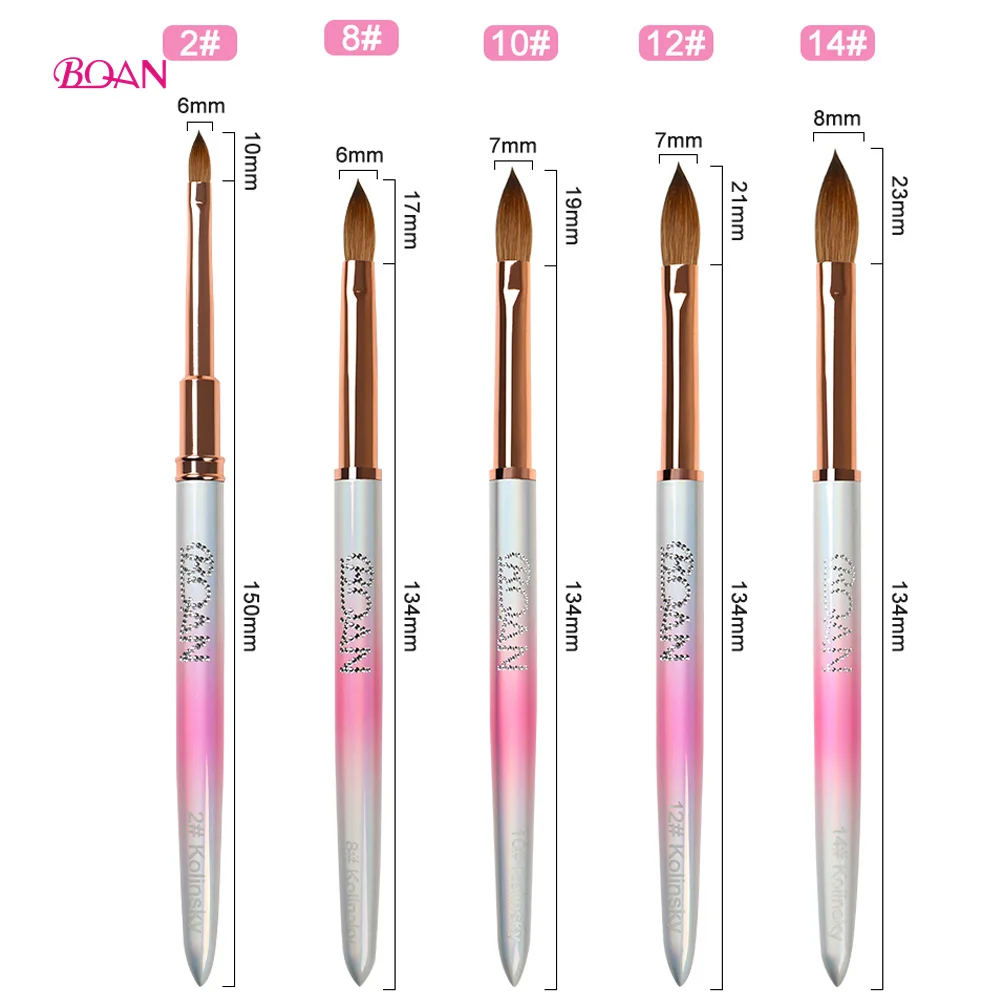 Bqan 224 Gradient Kolinsky Acrylic Nail Brush Pure Nail Brushes For