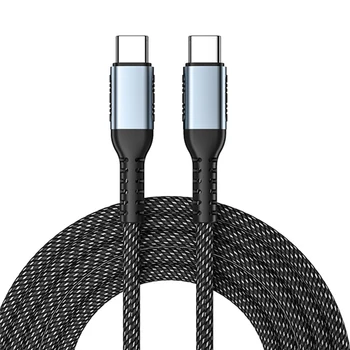 most selling product for android smartphone c to c 100W fast charging cable nylon braided type c cable Data cables